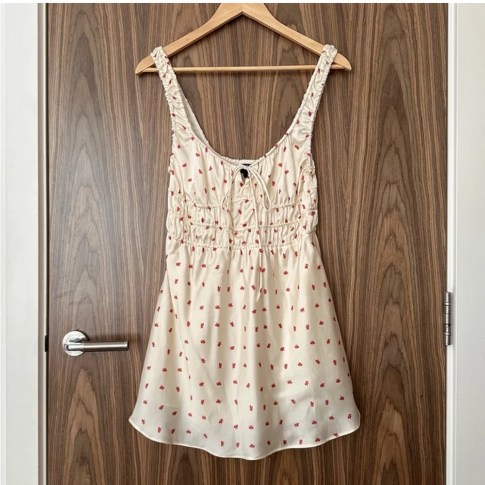 Zara Satin Floral Dress